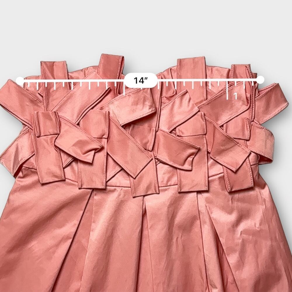 Fumblin’ Foe Pink Coquette Cocktail Party Strapless Taffeta‎ Mini Dress Size S - Picture 4 of 9